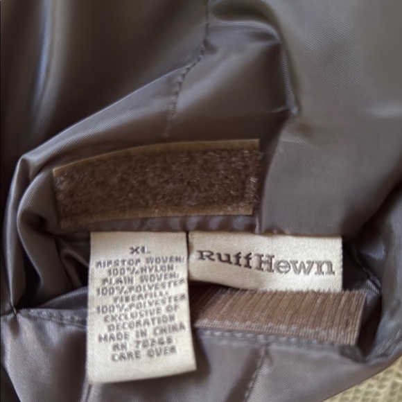 Ruff Hewn Olive Green Brown Reversible Quilted Zip Vest Women XL - Picture 5 of 5